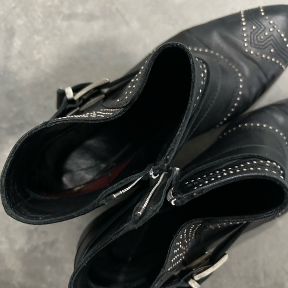 Anine Bing Bianca bootie boot black leather 9 authentic - Picture 4 of 10